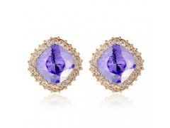 璀璨風尚，批發直銷 揭秘淘寶熱銷方形奧地利水晶耳釘的美發飾品商機